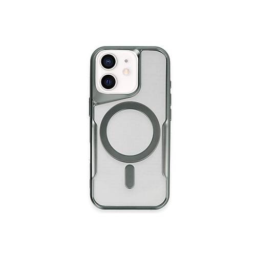 iPhone 11 K�l�f Boyi Magsafe Silikon Kapak - Ye�il