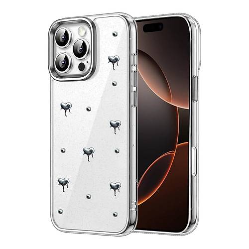 iPhone 16 Pro Fiyonk Desenli Kapak - Desen 1