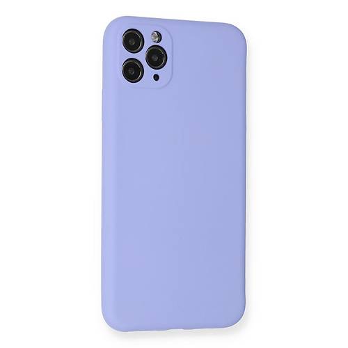 iPhone 11 Pro Max K�l�f Nano i�i Kadife Silikon - Lila