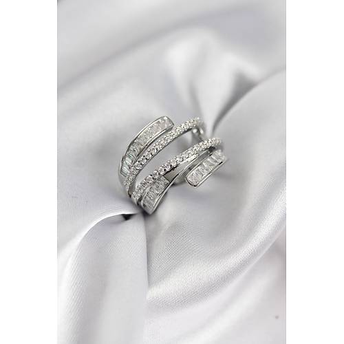 Sarmal Zirkon Baget Ta�l� G�m�� Renk Kad�n Y�z�k