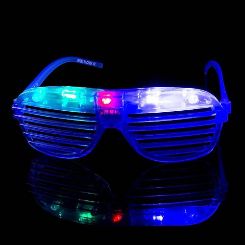 Led I��kl� Pilli Panjur �ekilli Rengarenk Yan�p S�nen L�ks Parti G�zl��� Kar���k 12 Adet