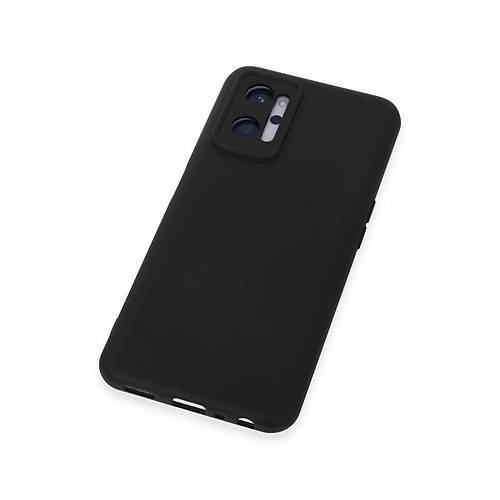 Realme 9i 4G K�l�f Nano i�i Kadife Silikon - Siyah