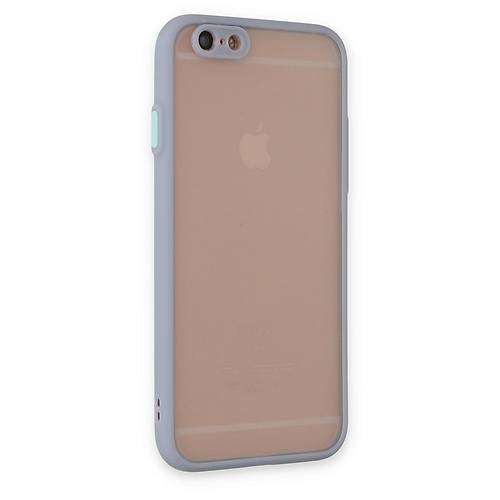 iPhone 6 K�l�f Montreal Silikon Kapak - Gri