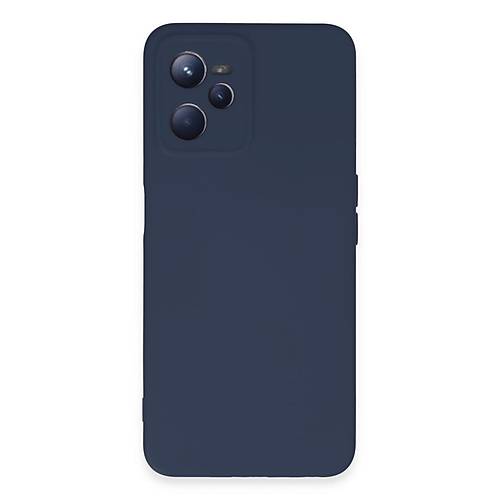 Realme C35 K�l�f Nano i�i Kadife Silikon - Lacivert