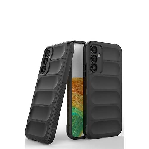 Galaxy A25 5G K�l�f Optimum Silikon - Siyah
