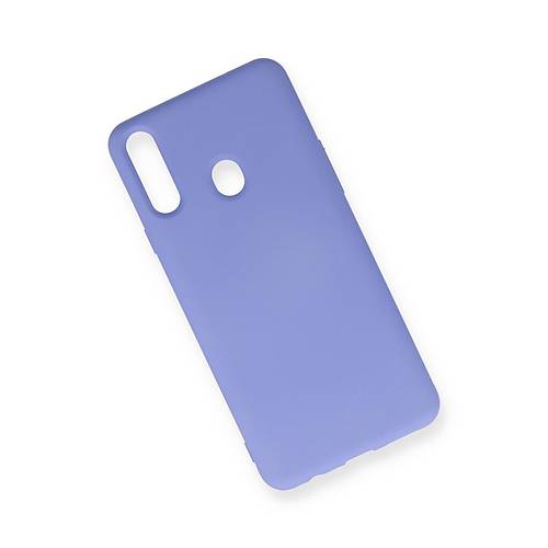 Galaxy A20S K�l�f Nano i�i Kadife Silikon - Lila
