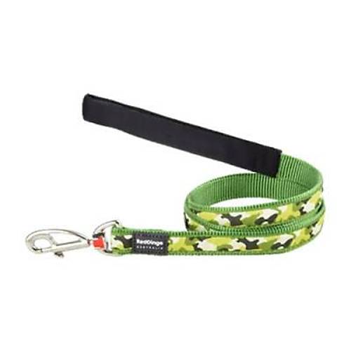 Kamuflaj Desenli Ye�il K�pek Uzatma Tasmas� Medium 20 Mm 1,2 Mt