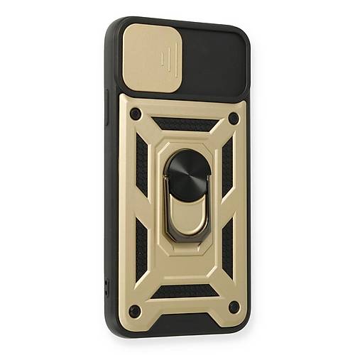 iPhone 11 Pro K�l�f Pars Lens Y�z�kl� Silikon - Gold