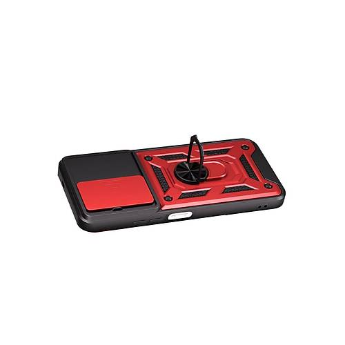 Redmi 15C 4G Pars Lens Y�z�kl� Silikon - K�rm�z�