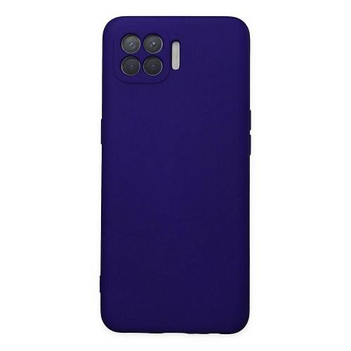 Reno 4 Lite K�l�f Nano i�i Kadife Silikon - Mor