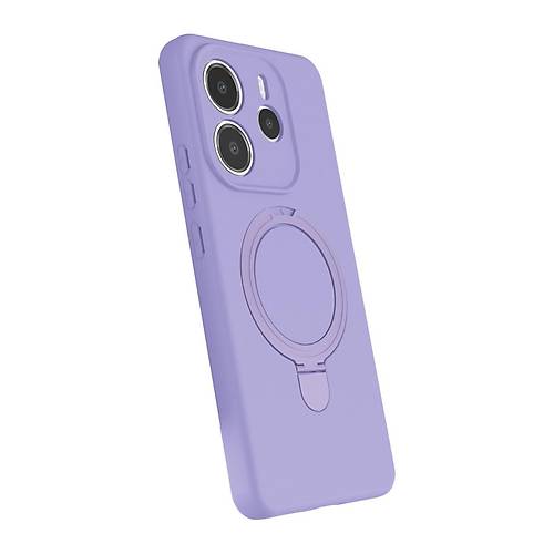 Redmi Note 14 4G Regal Magsafe Standl� Kapak - Lila