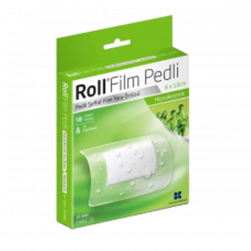 Film Pedli 8 x 10 cm Steril Yara �rt�s� Su Ge�irmez 10'lu