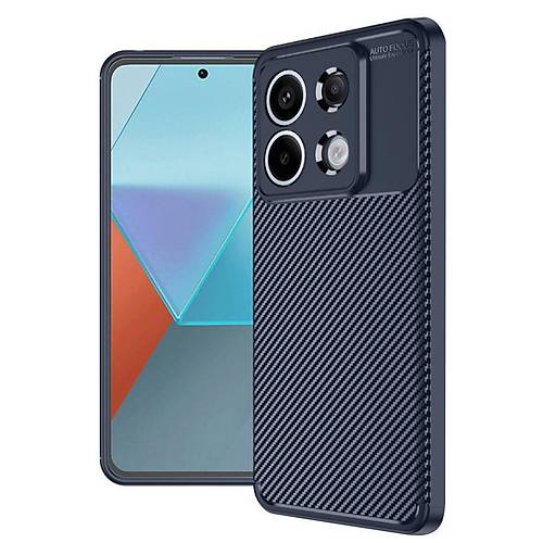 Redmi Note 13 Pro 4G K�l�f Auto Focus Karbon Kapak - Lacivert