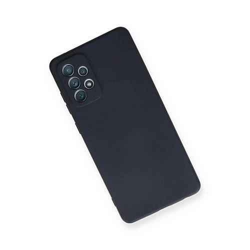 Galaxy A72 K�l�f Nano i�i Kadife Silikon - Lacivert