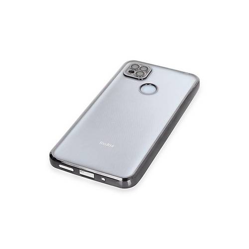 Redmi 9C K�l�f Razer Lensli Silikon - Siyah