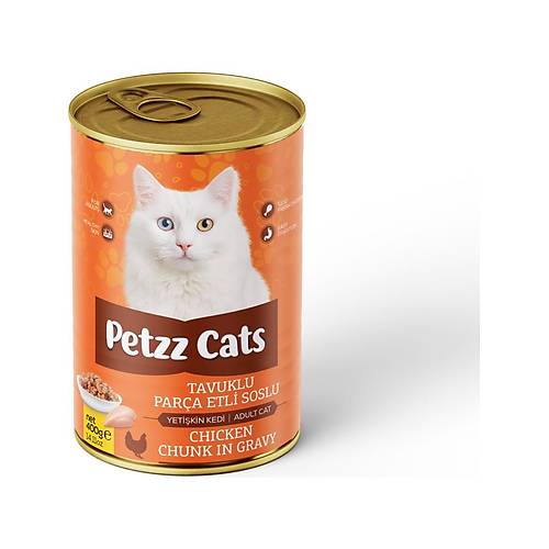 Petzzcats Tavuk Etli Yeti�kin Kedi Konservesi 400 gr 1 Adet