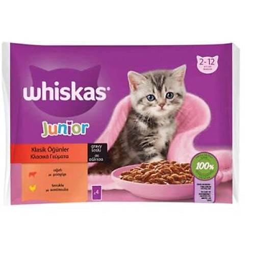 Pouch Sos ��inde S���rl� ve Tavuklu Yavru Kedi Konservesi 4x85 Gr