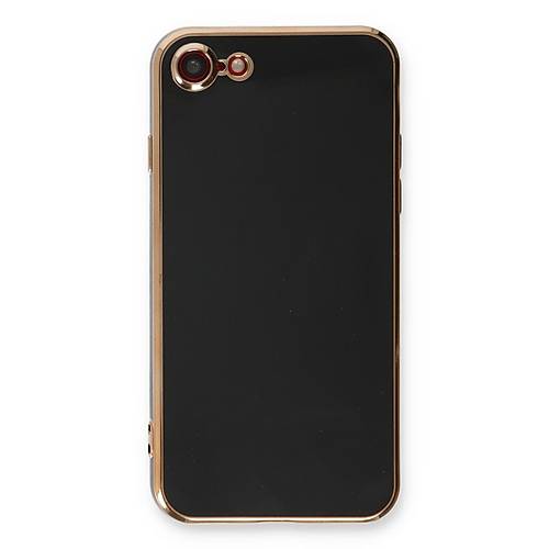 iPhone 7 K�l�f Volet Silikon - Siyah