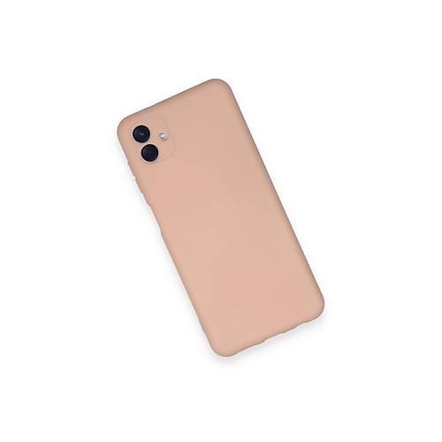 Galaxy A04 K�l�f Nano i�i Kadife Silikon - Pudra