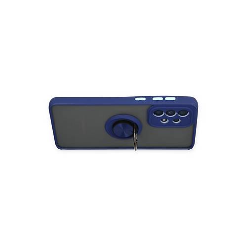 Galaxy A33 5G K�l�f Montreal Y�z�kl� Silikon Kapak - Lacivert