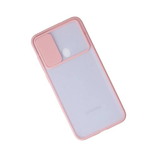 Galaxy A11 K�l�f Palm Buzlu Kamera S�rg�l� Silikon - Pembe