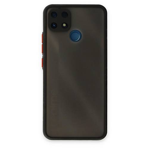 Realme C25 K�l�f Montreal Silikon Kapak - Siyah