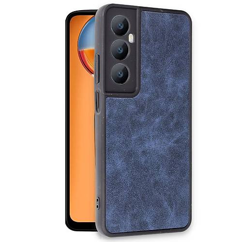 Realme C65 K�l�f Aras Deri Kapak - Lacivert