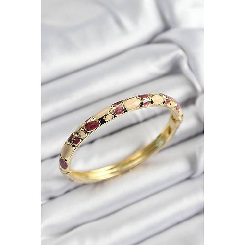 Mineli Pirin� Fu�ya Ve Krem Petek Motifli Gold Renk Kad�n Kelep�e