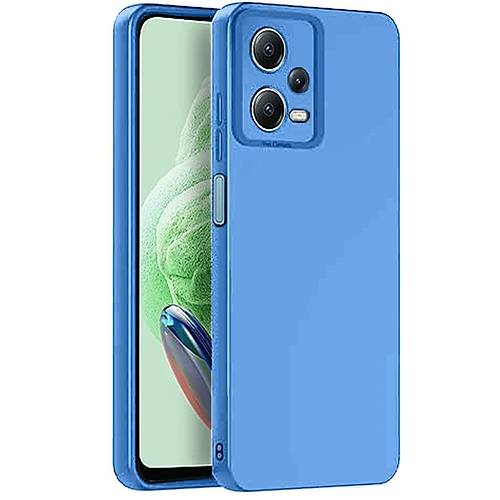 Redmi Note 12 Pro 5G K�l�f Nano i�i Kadife Silikon - Mavi