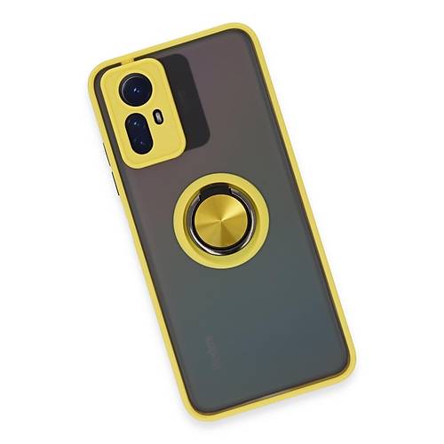 Redmi Note 12S K�l�f Montreal Y�z�kl� Silikon Kapak - Sar�