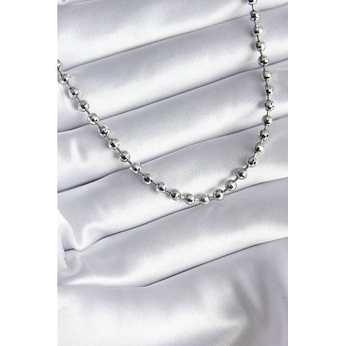 Pirin� G�m�� Renk Top�uk Detay Kad�n Kolye