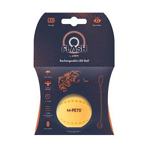 Flash Led Top K�pek Oyunca�� Turuncu 6,4x50 Cm