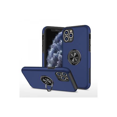 iPhone 11 Pro Max K�l�f Elit Y�z�kl� Kapak - Lacivert