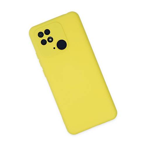 Redmi 10C K�l�f Nano i�i Kadife Silikon - Sar�