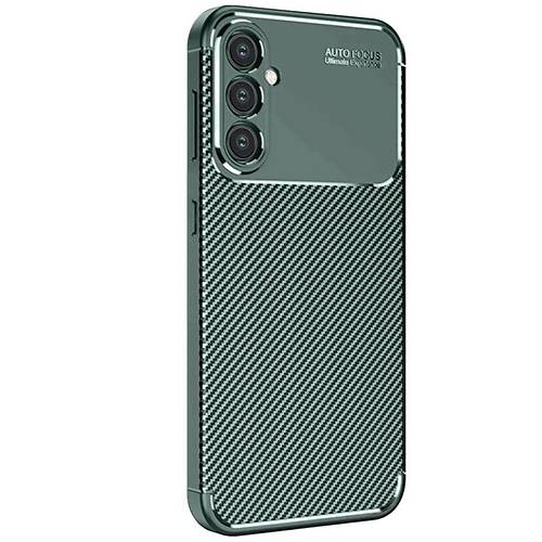 Galaxy S25 K�l�f Auto Focus Karbon Kapak - Koyu Ye�il