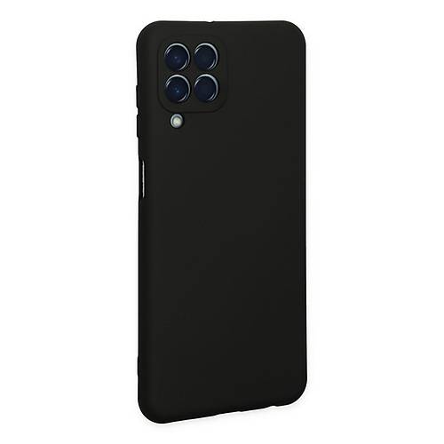 Galaxy M33 K�l�f Nano i�i Kadife Silikon - Siyah