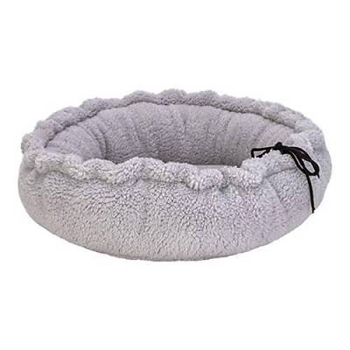 Sunflower �ift Tarafl� Pelu� Kedi ve K�pek Yata�� Gri 60 Cm