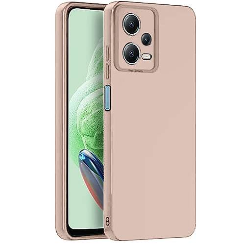 Redmi Note 12 Pro 5G K�l�f Nano i�i Kadife Silikon - Pudra