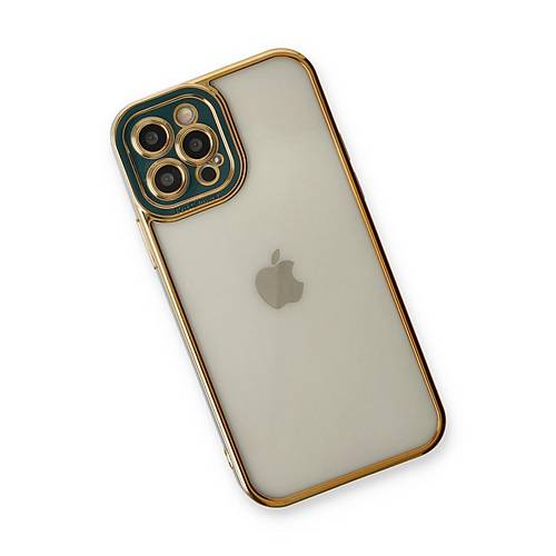 iPhone 12 Pro K�l�f Liva Lens Silikon - Ye�il