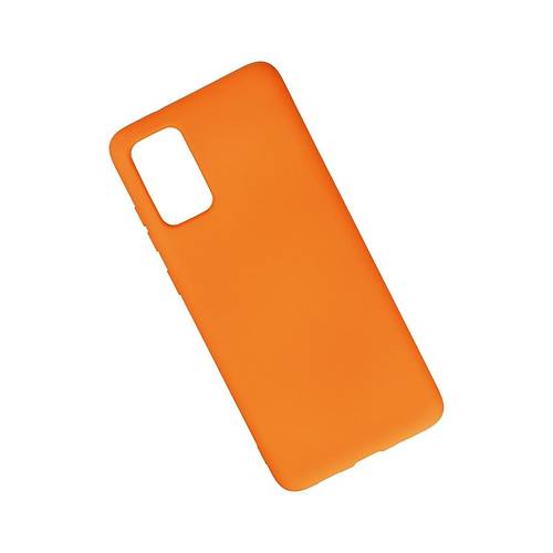 Galaxy S20 Plus K�l�f Nano i�i Kadife Silikon - Turuncu
