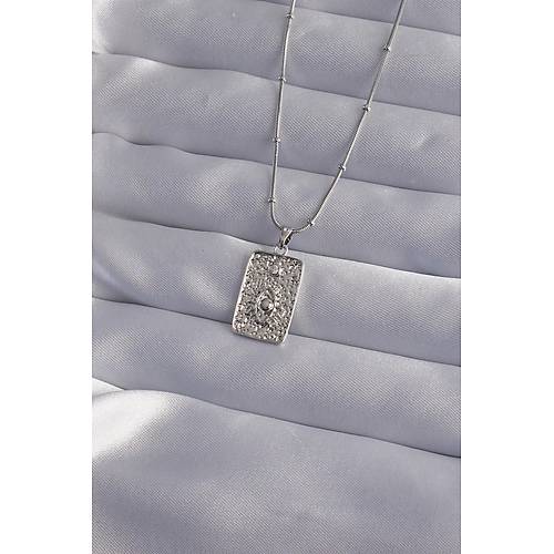 316L �elik Zincir G�m�� Renk Lazer ��lemeli G�z Fig�r Tarot Kolye