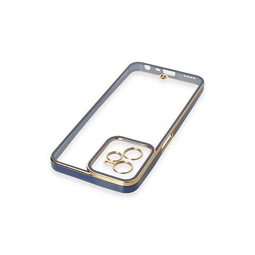 Realme C35 K�l�f Liva Lens Silikon - Mavi
