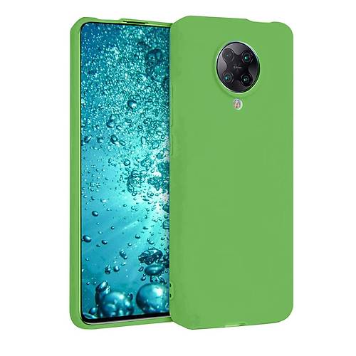 Redmi K30 Pro K�l�f Nano i�i Kadife Silikon - Ye�il