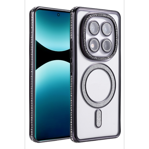 Redmi Note 15 Pro Plus 5G Joke Simli Magneticsafe K�l�f - Siyah