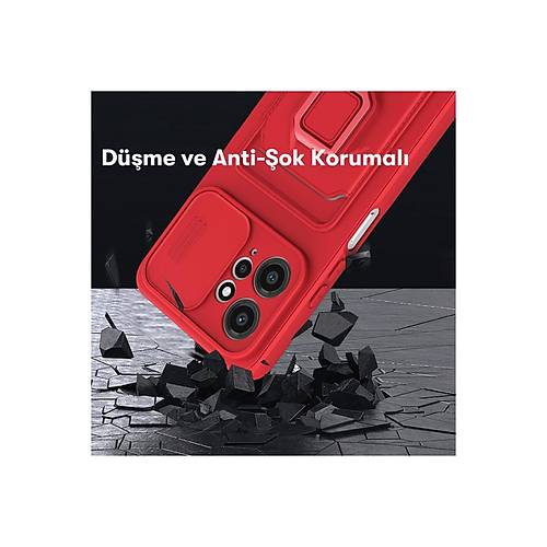 Redmi Note 12 4G K�l�f Zuma Kartvizitli Y�z�kl� Silikon - K�rm�z�