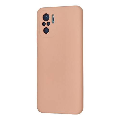 Redmi Note 10 K�l�f Nano i�i Kadife Silikon - Pudra