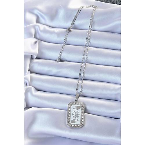 316L �elik Zincir G�m�� Renk Mineli Zirkon Ta�l� G�z Fig�r Tarot Kolye