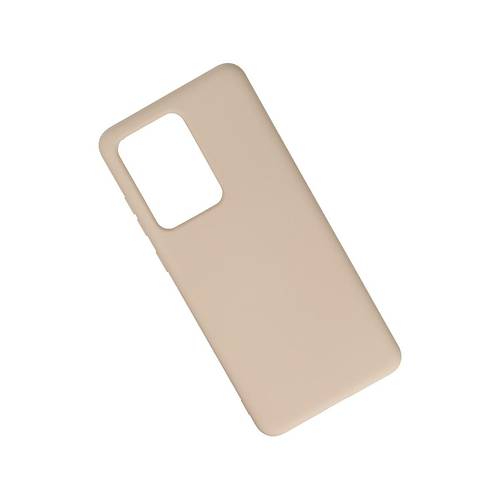 Galaxy S20 Ultra K�l�f Nano i�i Kadife Silikon - Pudra