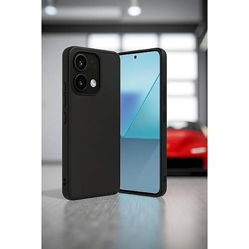 Redmi Note 13 4G K�l�f Aras Deri Kapak - Siyah