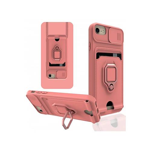 iPhone 7 K�l�f Zuma Kartvizitli Y�z�kl� Silikon - Pembe
